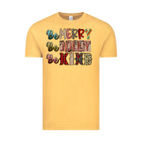 Vintage Mustard be merry be jolly be kind Vintage Tee - SublimationCraftShop