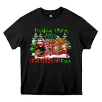 Black christmas wishes gingerbread kisses Heavy Core Tee - FaDigitalArtStudio