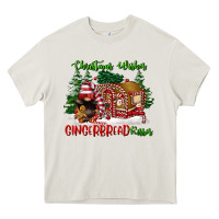 Cream christmas wishes gingerbread kisses Heavy Core Tee - FaDigitalArtStudio