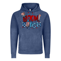 Vintage Denim boom bitch 4th of july Vintage Hoodie - BarkalooDesign