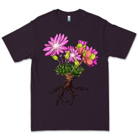 Plum Bitterroot Flower Premium Tee - LillyAllenDesigns