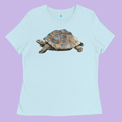 Tortoise Illustrations Ladies Tee Designed By Lillyallendesigns