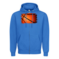 True Royal Basketball Brushstroke Zipper Hoodie - RanaPortraitStore