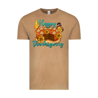 Vintage Camel Happy Thanksgiving Pumpkin Pie Vintage Tee - LillyAllenDesigns