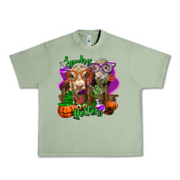 Oil Green spooky halloween cows Urban Heavy Tee - LillyAllenDesigns