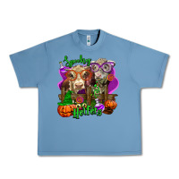 Pebble Blue spooky halloween cows Urban Heavy Tee - LillyAllenDesigns