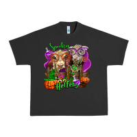 Pigment Black spooky halloween cows Urban Heavy Tee - LillyAllenDesigns