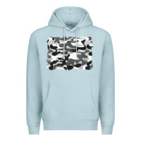 Blue Mist black and white camouflage Premium Hoodie - BarkalooDesign
