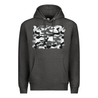 Charcoal Heather black and white camouflage Premium Hoodie - BarkalooDesign