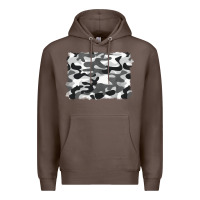 Coffee black and white camouflage Premium Hoodie - BarkalooDesign