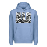 Colony Blue black and white camouflage Premium Hoodie - BarkalooDesign