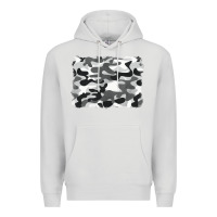 Dove Grey black and white camouflage Premium Hoodie - BarkalooDesign