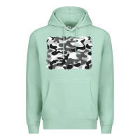 Seafoam black and white camouflage Premium Hoodie - BarkalooDesign