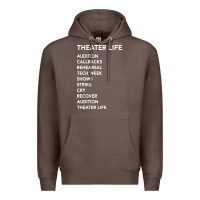 Coffee theater life funny Premium Hoodie - DesigneFamous