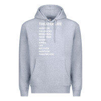 Heather Grey theater life funny Premium Hoodie - DesigneFamous