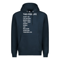 Navy theater life funny Premium Hoodie - DesigneFamous