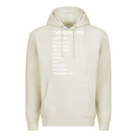 Oatmeal Heather theater life funny Premium Hoodie - DesigneFamous