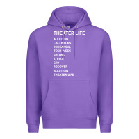 Purple theater life funny Premium Hoodie - DesigneFamous
