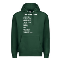 Sports Green theater life funny Premium Hoodie - DesigneFamous