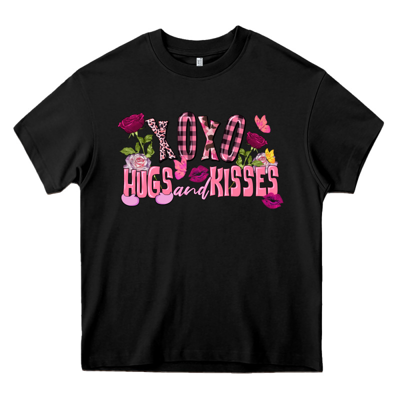 Xoxo Hugs And Kisses Valentine's Day Heavy Core Tee by FaDigitalArtStudio | Teevron