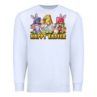 White happy easter gnomies Premium Sweatshirt - chombo