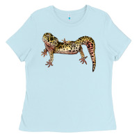 Baby Blue Gecko Lizard Illustrations Ladies Tee - LillyAllenDesigns