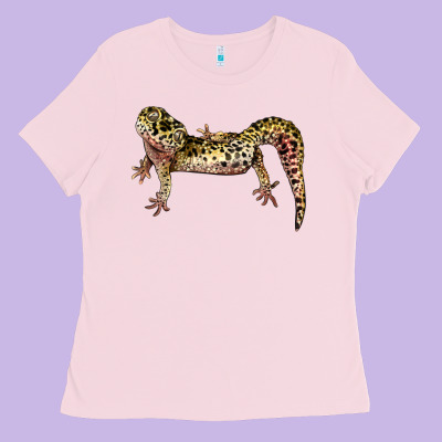 Gecko Lizard Illustrations Ladies Tee Designed By Lillyallendesigns
