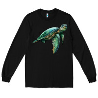 Black sea turtle Long Sleeve Tee - Artiststas