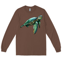 Chestnut sea turtle Long Sleeve Tee - Artiststas