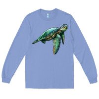 Colony Blue sea turtle Long Sleeve Tee - Artiststas