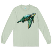 Matcha sea turtle Long Sleeve Tee - Artiststas