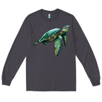 Smoke sea turtle Long Sleeve Tee - Artiststas
