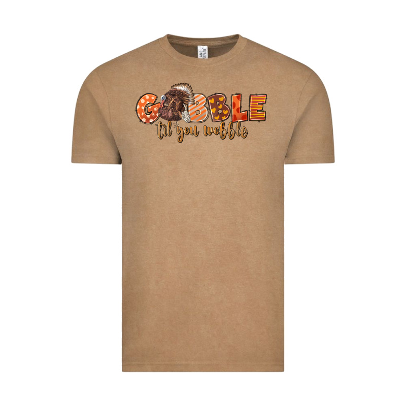 Gobble Gobble Til You Wobble Vintage Tee by LillyAllenDesigns | Teevron