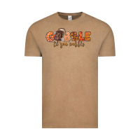 Vintage Coffee Gobble Gobble Til You Wobble Vintage Tee - LillyAllenDesigns