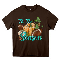 Chocolate Brown tis the season Heavy Core Tee - BundleAndBundleShop