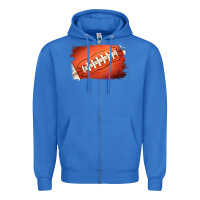 True Royal Football Brushstroke Zipper Hoodie - RanaPortraitStore