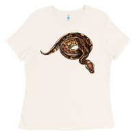 Bone Royal Ball Python Illustrations Ladies Tee - LillyAllenDesigns