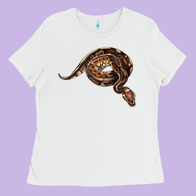 Royal Ball Python Illustrations Ladies Tee Designed By Lillyallendesigns