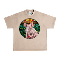 French Oak christmas pig Urban Heavy Tee - LillyAllenDesigns
