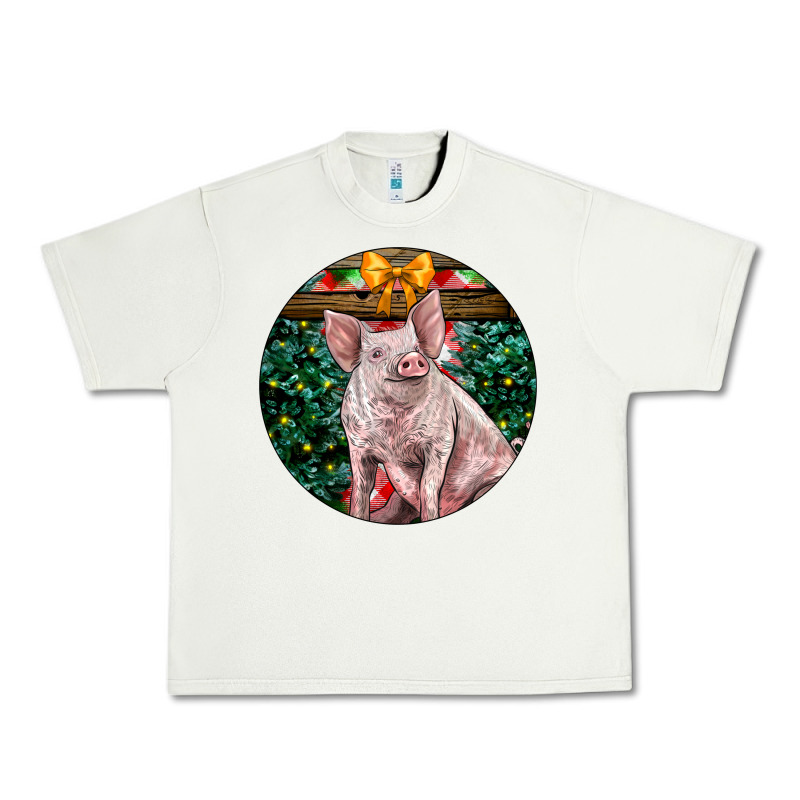 Christmas Pig Urban Heavy Tee by LillyAllenDesigns | Teevron