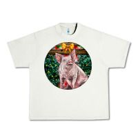 Pistachio christmas pig Urban Heavy Tee - LillyAllenDesigns