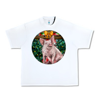 White christmas pig Urban Heavy Tee - LillyAllenDesigns
