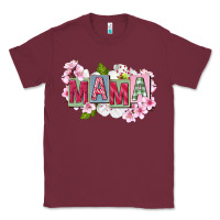 Burgundy Mother's Day mama Classic Tee - FaDigitalArtStudio