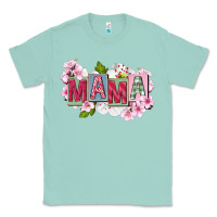 Seafoam Mother's Day mama Classic Tee - FaDigitalArtStudio