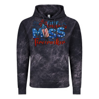 Cloud Black little miss firecracker 4th of july Vintage Hoodie - BarkalooDesign