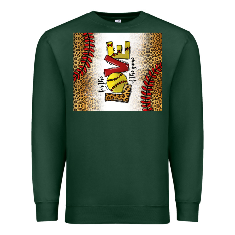 For The Love Of The Game Softball Premium Sweatshirt by chombo | Teevron