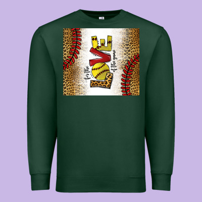 For The Love Of The Game Softball Premium Sweatshirt Designed By Chombo