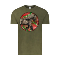 Vintage Olive Belgian Horse Christmas Vintage Tee - LillyAllenDesigns