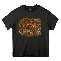 Asphalt leopard leather turquoise background Heavy Core Tee - RanaPortraitStore