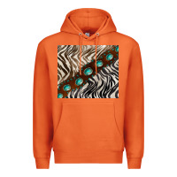 Carrot zebra gemstone leather Premium Hoodie - BarkalooDesign